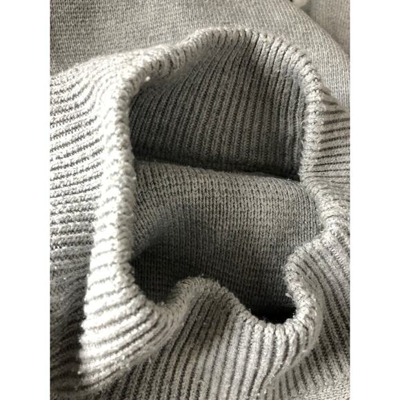 Victor Alfaro Mock Neck Sweater Oversized Gray XL - Picture 9 of 14